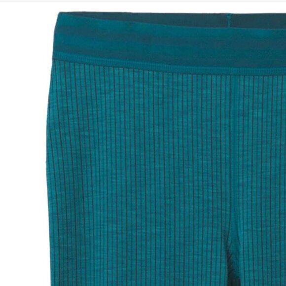 NWT prAna Luminance Legging highwaist w/ pocket turquoise blue stripe Small S - Picture 3 of 6